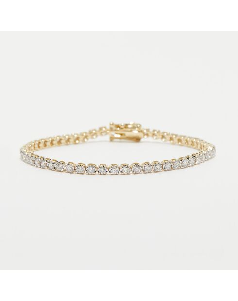 Bracelet Rivière Diamants 2 ct or jaune