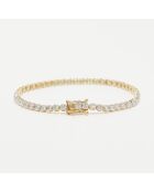 Bracelet Rivière Diamants 2 ct or jaune