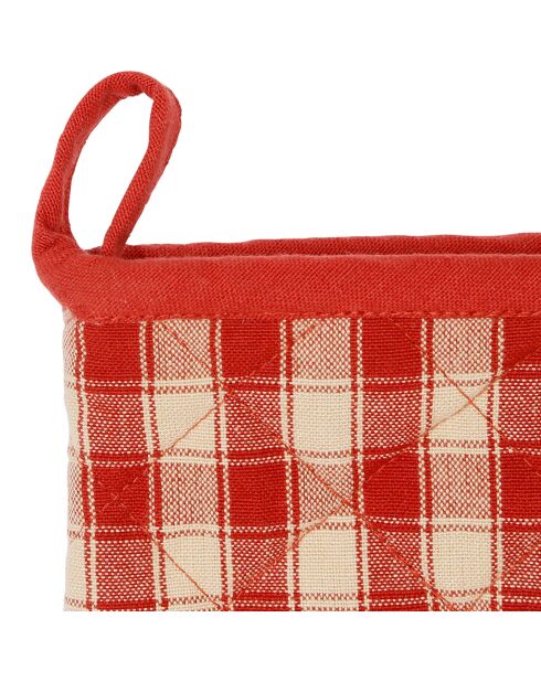 Set de guantes y portaollas rojo campagne