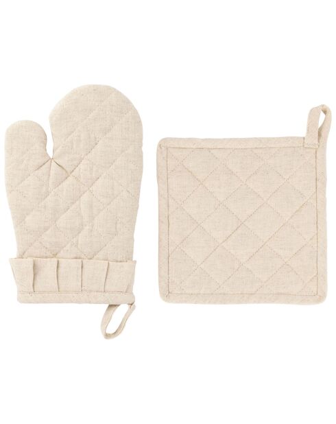 Set Gant et Manique Chambray naturel