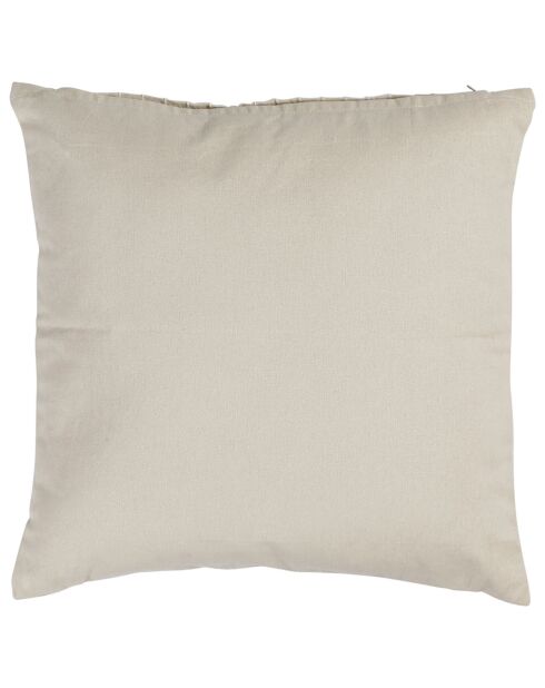 Coussin Petit Coeur grège/rouge - 45x45 cm