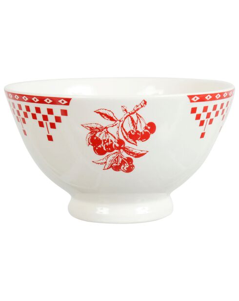 Bol Damier rouge - D.16x9 cm