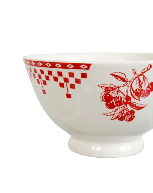 Bol Damier rouge - D.16x9 cm