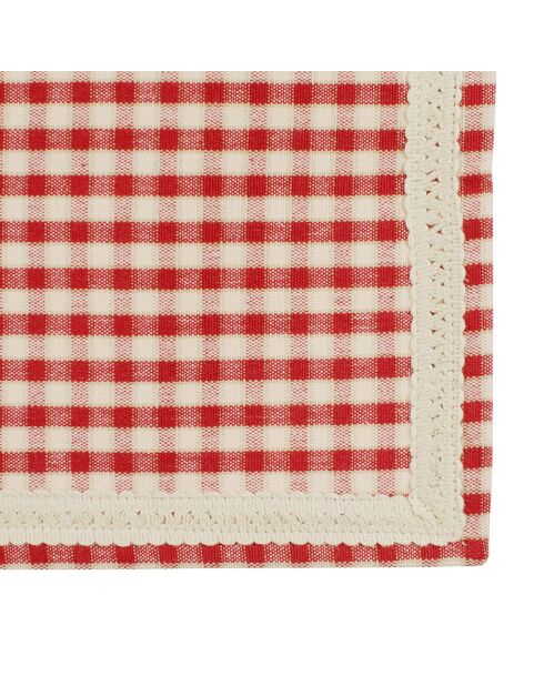 2 Sets de table Mamie Carreaux rouges - 35x50 cm
