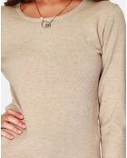 Pull en cachemire mélangé Clara beige