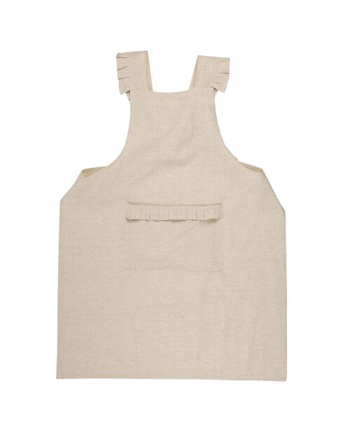 Tablier en Coton & Lin Chambray naturel - 68x88 cm