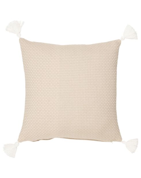 Coussin Emeline beige - 40x4x40 cm