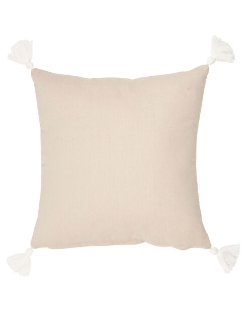 Coussin Emeline beige - 40x4x40 cm