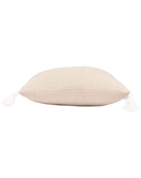 Coussin Emeline beige - 40x4x40 cm