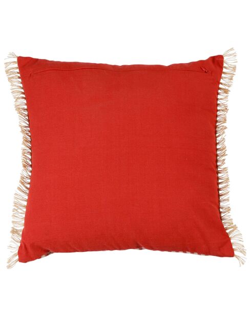 Coussin Mamie à carreaux rouge - 45x45 cm