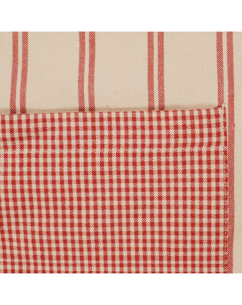 Tablier Campagne rouge - 68x88 cm
