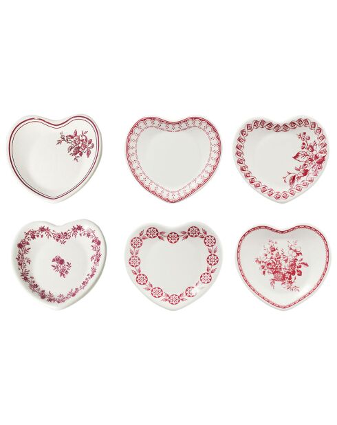 6 Coupelles Faustine bordeaux - 9x5.5x10 cm