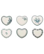 6 Mini-coupelles Faustine bleu ancien - 9.9x4.5x9 cm