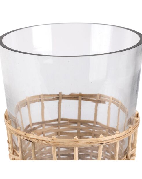 Vase Vanier naturel - D.12.5x23 cm