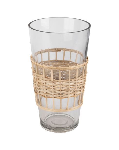 Vase Vanier naturel - D.12.5x23 cm