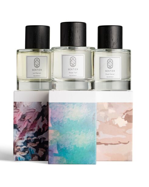 3 Statement Eau de Parfum: Oud Gaiac + Le Marais + Rose Taif