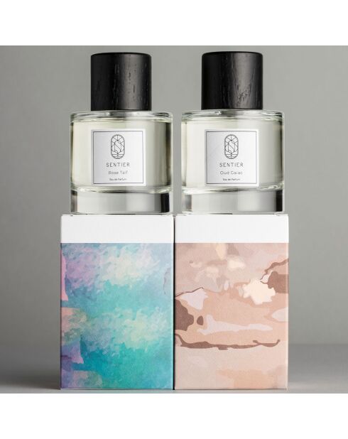 2 Statement Eau de Parfum: Oud Gaiac + Rose Taif