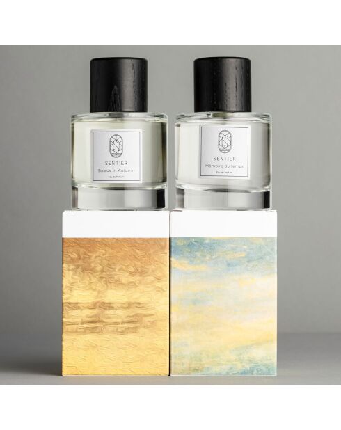 2 verfijnde Eaux de Parfume: herinnering aan de tijd + balade in de herfst