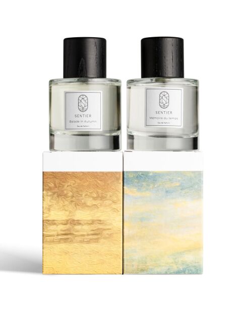 2 verfijnde Eaux de Parfume: herinnering aan de tijd + balade in de herfst