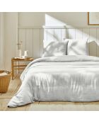 Parure housse de couette 100% double Gaze de coton blanche