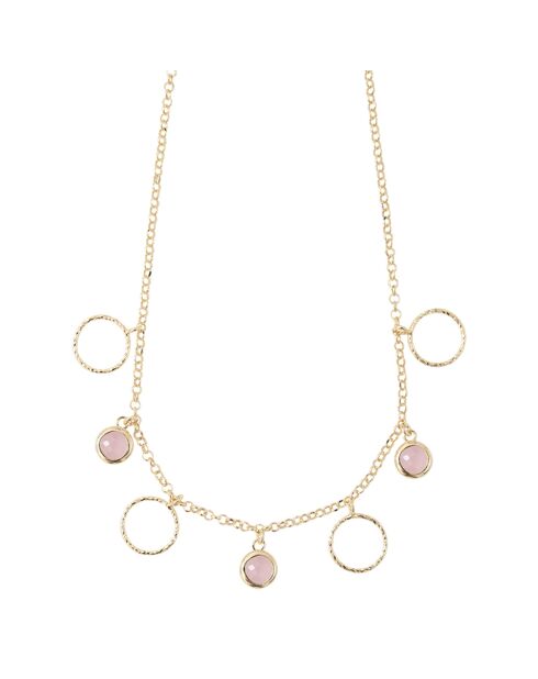 Collier en Argent doré & Cristal