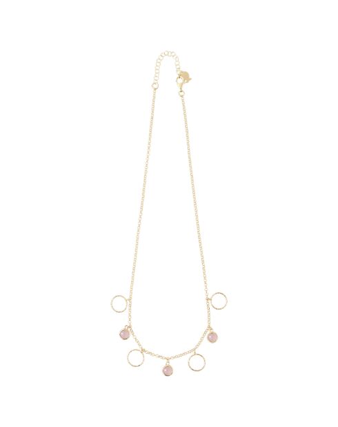 Collier en Argent doré & Cristal