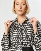 Robe 100% Soie Pevera noire