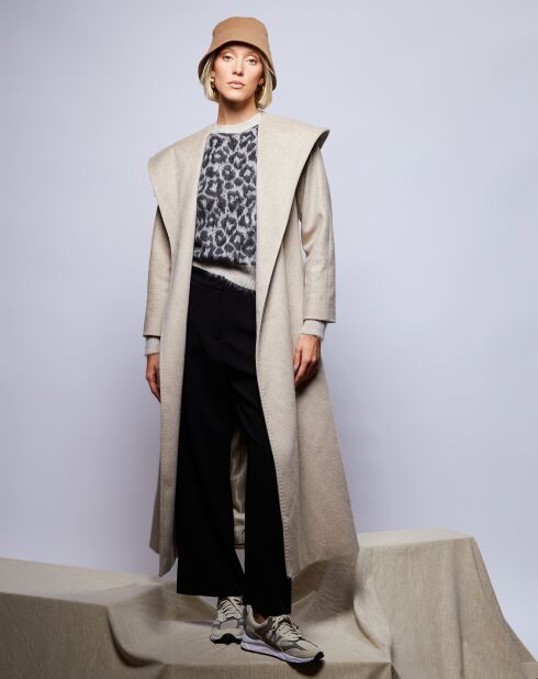 Pull en Mohair mélangé Fiumana écru