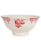 Compotier Damier rouge - D.20.5x10 cm