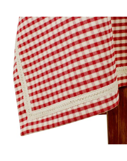 Mantel rojo a cuadros Mamie