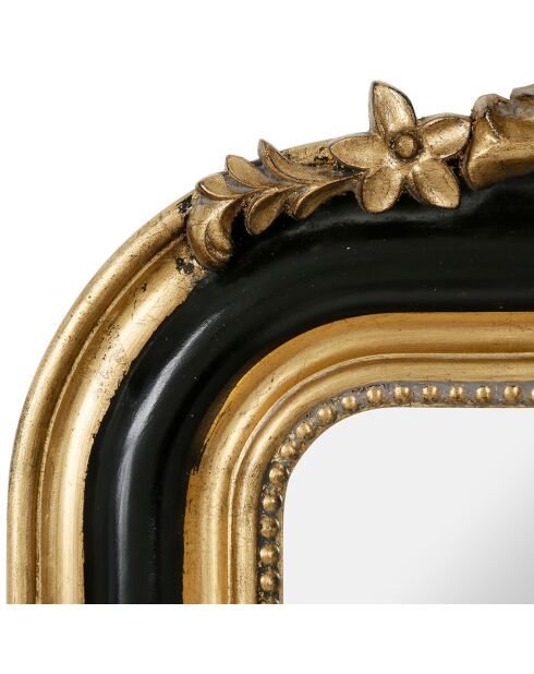 Miroir Féérie noir/doré - 12x144x87 cm