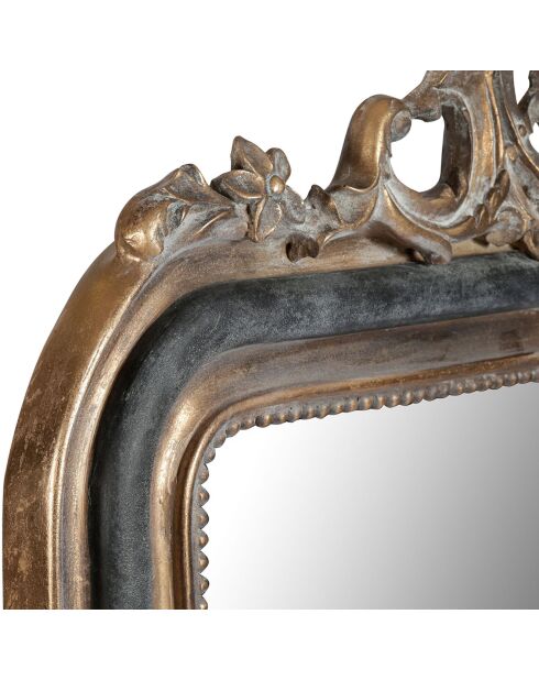 Miroir Féérie noir/doré - 12x144x87 cm