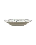 6 Assiettes creuses Faustine bleu ancien - D.23 cm