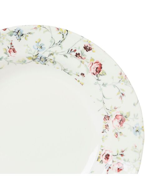 6 Assiettes creuses Ficelle multicolores - D.23 cm