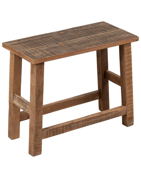 Tabouret en Manguier Campagne naturel - 60x30x50 cm