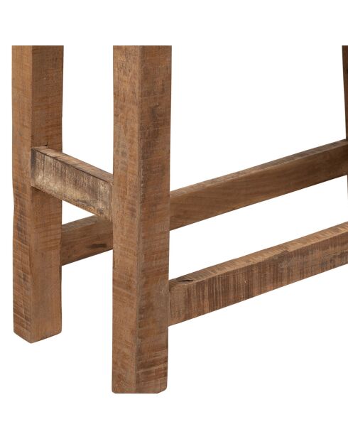 Tabouret en Manguier Campagne naturel - 60x30x50 cm