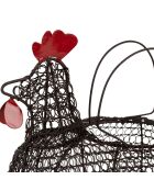 Panier Poule Carreau Ciment noir - 31x19x21 cm