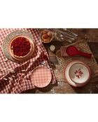 Mantel rojo champán