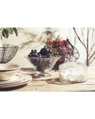 6 Assiettes à dessert Faustine bordeaux - D.23 cm