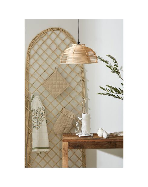 Torchon Louise Collection vert - 50x70 cm