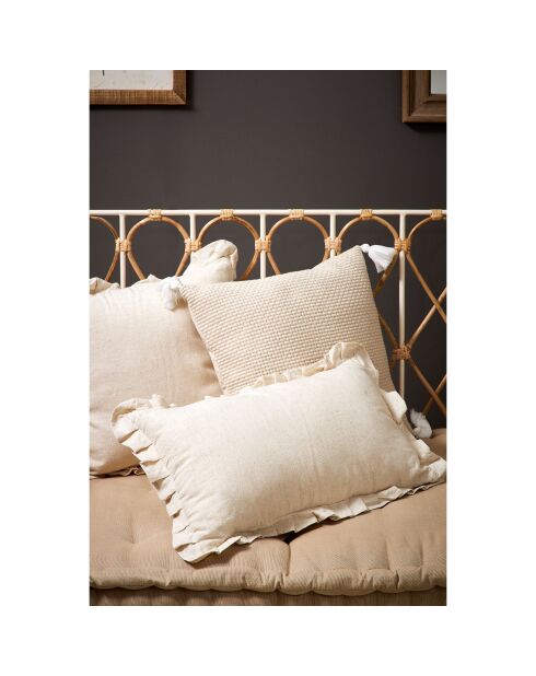 Coussin Emeline beige - 40x4x40 cm