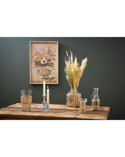 Vase Vanier naturel - D.12.5x23 cm