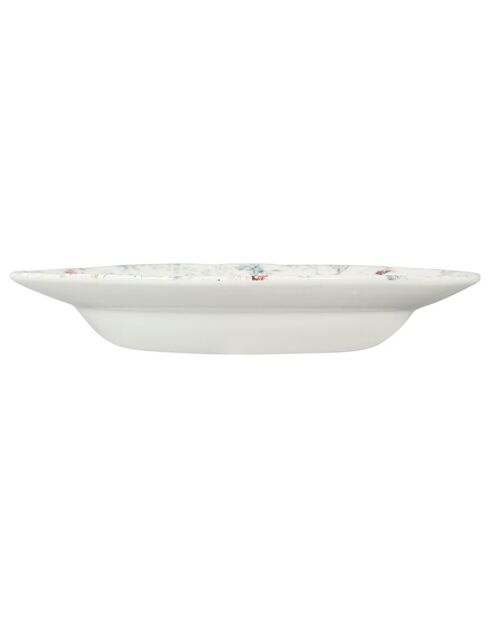 6 Assiettes creuses Ficelle multicolores - D.23 cm
