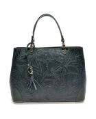 Sac à main en Cuir vert - 23.5x36x12 cm