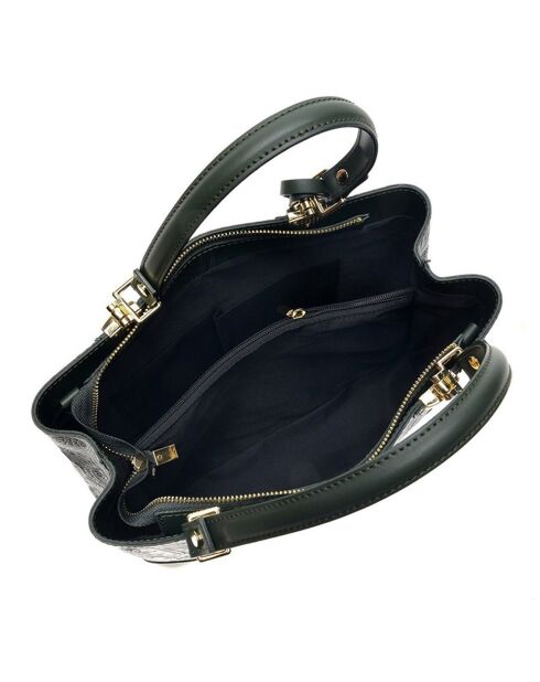 Sac à main en Cuir vert - 23.5x36x12 cm