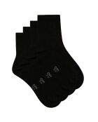 8 Paires de Chaussettes en pur coton noirs