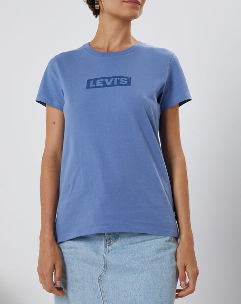 T-Shirt Tonal en Coton bleu