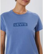 T-Shirt Tonal en Coton bleu