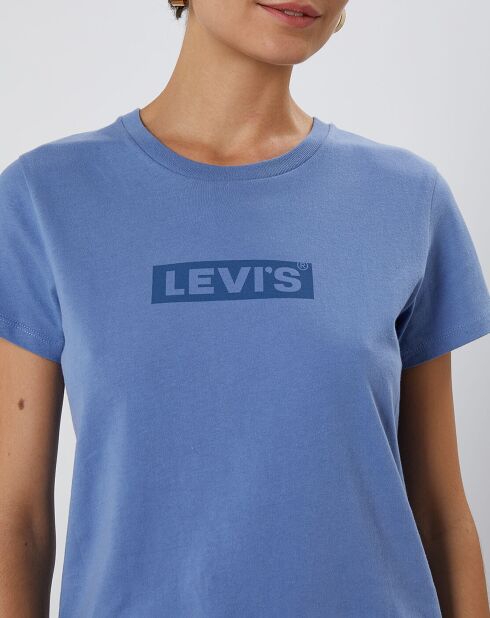 T-Shirt Tonal en Coton bleu