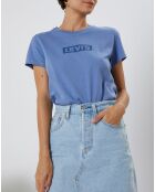 T-Shirt Tonal en Coton bleu